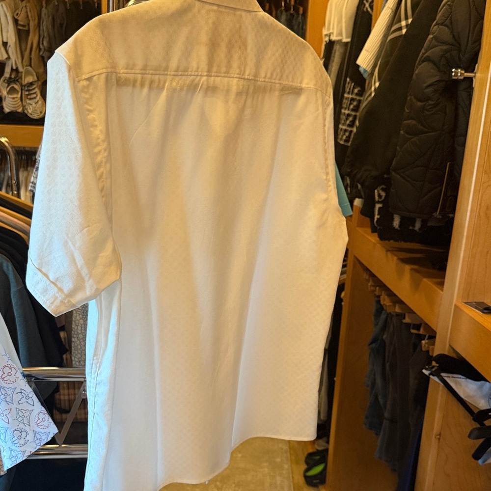 Robert Graham Bright White Button Down Shirt - image 3